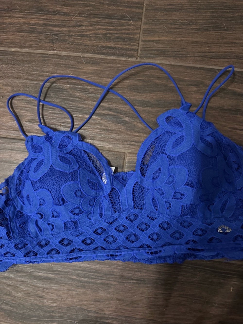 Zenana Outfitters Royal Blue Lace Bralette
